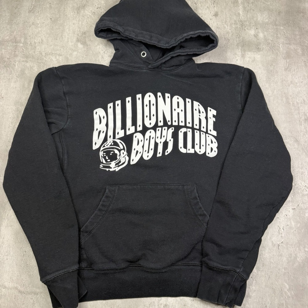 Billionaire Boys Club BBC Hoodie Mens Small Black Logo Pullover Streetwear